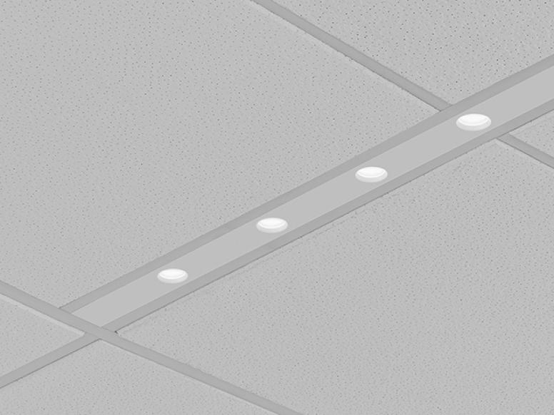 Seem 1 Point Source Grid Recessed 6 Inch Spacing