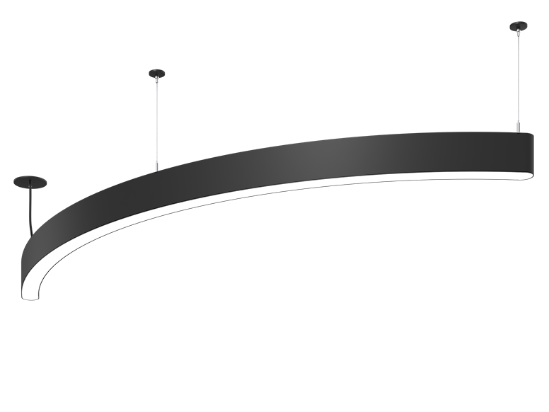 Seem Sweep 2 Arc 90-degree Black