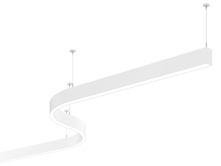 Seem Sweep 2 Suspended S-Pattern Flat End Cap